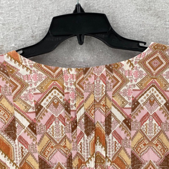 J.Jill Boho BLouse‎ Womens Size XL Rayon Casual Cottagecore Flowy Balloon Sleeve - Picture 8 of 13